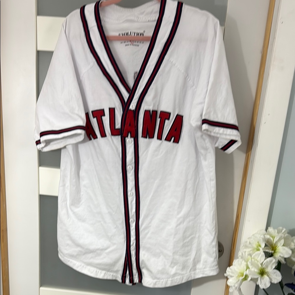 White Atlanta Baseball Jersey